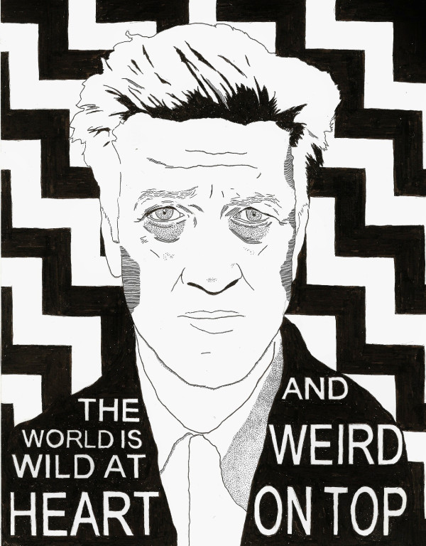 Ilustraciones de Séamus Gallagher estilo cómic inspirados en David Lynch y Twin Peaks
